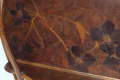  mile Gall mile Gall French Art Nouveau Clematis Marquetry Etag re Wall Shelf - 4602524