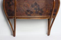  mile Gall mile Gall French Art Nouveau Clematis Marquetry Etag re Wall Shelf - 4602528