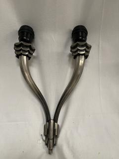  mile Jacques Ruhlmann 1925s bronze sconces in the style of Emile Jacques Ruhlmann - 4121942