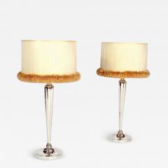  mile Jacques Ruhlmann Art Deco Pair of Table Lamps in the style of Ruhlmann - 2878936