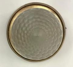  mile Jacques Ruhlmann French Art Deco Brass Glass Flush Mount Style Emile Jacques Ruhlmann C 1925 - 4111489