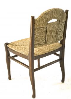  mile Jacques Ruhlmann J E Ruhlmann Rare Set of Four Chairs Model Rendez vous des p cheurs de truite  - 1536060