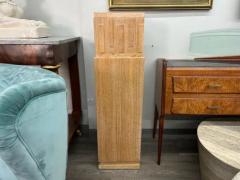  mile Jacques Ruhlmann Pair of French Art Deco Style Cerused Pedestals - 3831785