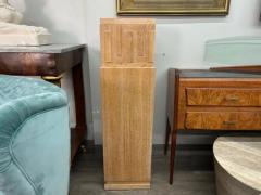  mile Jacques Ruhlmann Pair of French Art Deco Style Cerused Pedestals - 3831787