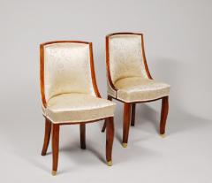  mile Jacques Ruhlmann Petite Art Deco Side Chairs - 479505