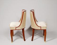  mile Jacques Ruhlmann Petite Art Deco Side Chairs - 479507