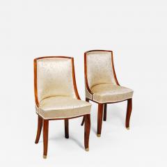  mile Jacques Ruhlmann Petite Art Deco Side Chairs - 479832