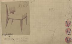  mile Jacques Ruhlmann Ruhlmann Set of 4 Drouant Chairs circa 1924 Matching Armchair Available  - 4701171