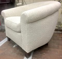  mile Jacques Ruhlmann Ruhlmann Style 1930s Extreme Comfort Pair of Club Chair Covered in Boucle Cloth - 609365