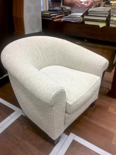  mile Jacques Ruhlmann Ruhlmann Style 1930s Extreme Comfort Pair of Club Chair Covered in Boucle Cloth - 609369