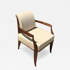  mile Jacques Ruhlmann Set of Eight Chairs Made in Walnut Inspired from mile Jacques Ruhlmann Desi - 4288374