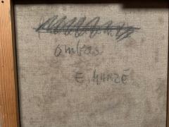  mile Marz mile Marz Abstract Painting Oil On Canvas France 1970 - 1824512