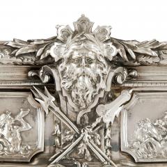  mile Sanner Large antique silver centrepiece with mythological scenes by mile Sanner - 4330176