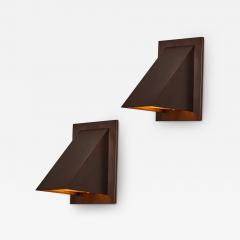  rsj Pair of Jonas Bohlin Oxid Dark Brown Patinated Outdoor Wall Lights for rsj  - 3482191