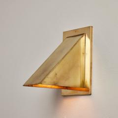  rsj Pair of Jonas Bohlin Oxid Raw Brass Outdoor Wall Lights for rsj  - 3480943