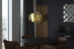  rsj Skyline Brass Chandelier by Folkform for rsj  - 3490232