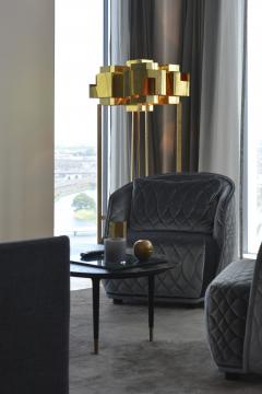  rsj Skyline Brass Chandelier by Folkform for rsj  - 3490233