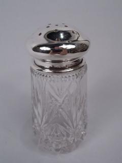  the Merrill Shops Merrill Shops Edwardian Sterling Silver and Cut Glass Sugar Caster - 3765181
