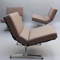  tienne Fermigier 5 Fine French 1960 s Slipper Lounge Chairs by Etienne Fermigier - 4656587
