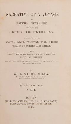  william Robert Wills WILDE Narrative of a voyage to Madeira Teneriffe by william Robert Wills WILDE - 3553188