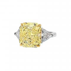 0 78 CARAT TRILLIAN DIAMOND E GIA 10 98 CARAT RADIANT CUT FANCY YELLOW VVS2 RING - 2927621