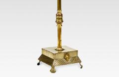 0100 Late 19th Century Brass Standing Lamp - 2499190