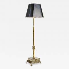 0100 Late 19th Century Brass Standing Lamp - 2499450