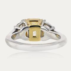 1 06 carat Round Diamond L Half Moons Ring - 4438012