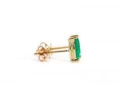 1 2 Carat Natural Emerald Marquise Cut 8MM Stud Earring in 14K Solid Gold - 3513152