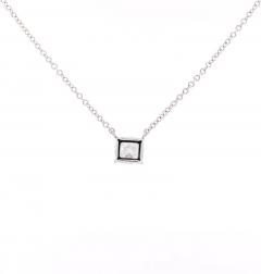 1 21 Carat Cushion Cut Lab Grown Diamond Solitaire Pendant Necklace - 3512984