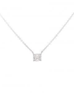 1 21 Carat Cushion Cut Lab Grown Diamond Solitaire Pendant Necklace - 3513051