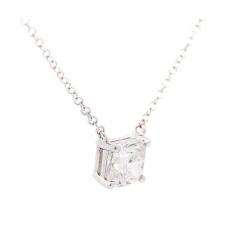 1 21 Carat Cushion Cut Lab Grown Diamond Solitaire Pendant Necklace - 3600736