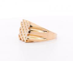 1 25 CTTW Channel Set Cluster Diamond Mens Ring in 14K Yellow Gold - 3512870