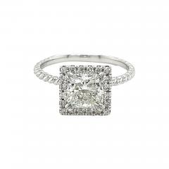 1 50 Carat Princess Cut Lab Grown Diamond Engagement Ring - 3610543