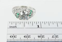 1 56 Carat Old European Cut Diamond Art Deco Engagement Ring - 199009