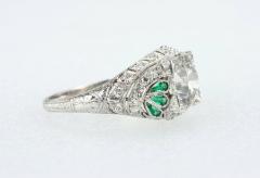 1 56 Carat Old European Cut Diamond Art Deco Engagement Ring - 199012