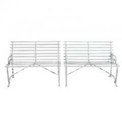 1 Vintage Wrought Iron Outdoor Bench - 2452411