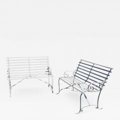 1 Vintage Wrought Iron Outdoor Bench - 2459845