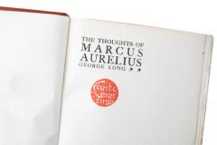 1 Volume George Long The Thoughts of Marcus Aurelius  - 3260294