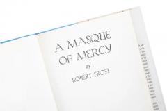 1 Volume Robert Frost A Masque of Mercy  - 3456095