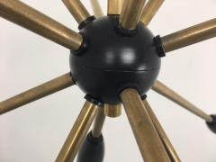 1 of 2 1950s Sputnik Pendant Chandelier Lamp in Black - 802190