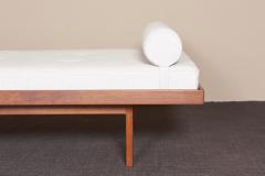 1 of 2 American Studio Walnut Frame Daybeds in Mark Alexander Fabric US 1960s - 2118036