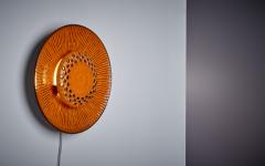 1 of 2 Red Flower Wall Lamp in Ceramic Nr 1 - 3227911