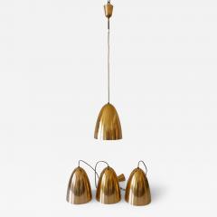 1 of 4 Elegant Mid Century Modern Pendant Lamps or Hanging Lights Germany 1950s - 3603572