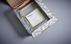 1 of 6 1960s Design Flush Mount in Tinted Brown Glass Nos Italy - 3231613