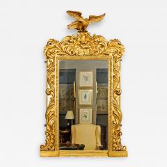 1030 William IV Gilt Mirror with Carved Eagle and Lamb - 2499012