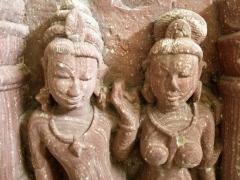 10C Red Sandstone Relief of a Mithuna Couple - 3458047