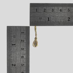 10K Yellow Gold Diamond Dangle Earrings 0 20ct - 4738193