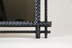 10th Century Rustic Tramp Art Wall Mirror Notch Cut Design AT circa 1880 - 4036142