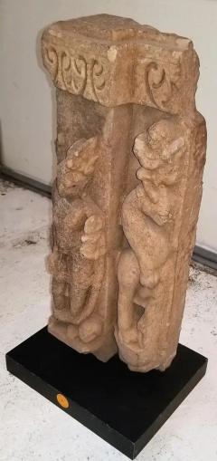 10th Century Temple Bracket Buff Sandstone Central India - 4128301